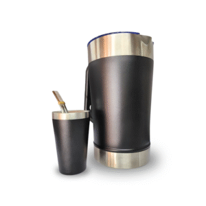 Kit Jarra Térmica + Vasito + Bombilla Personalizados